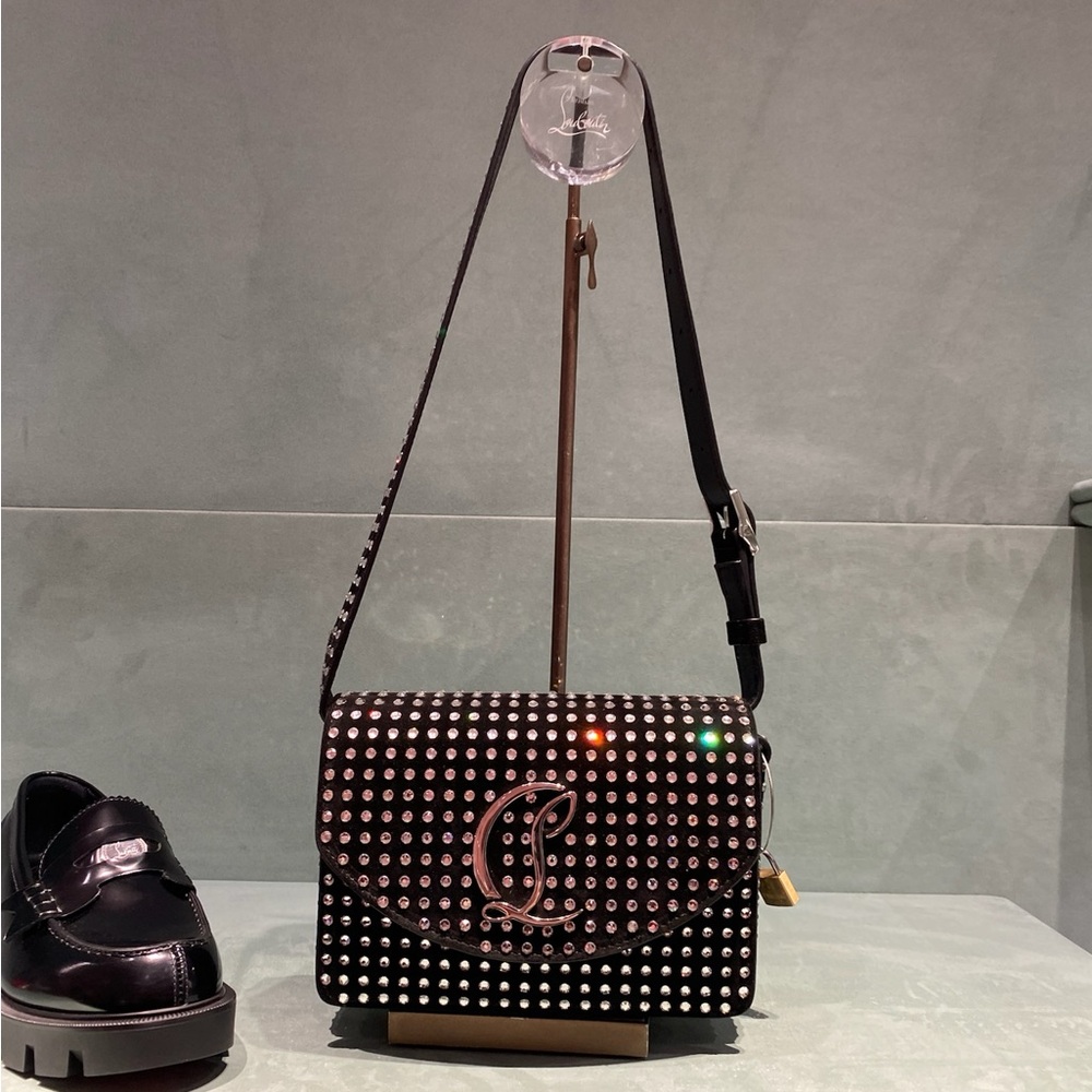 Black Studded Crossbody Bag